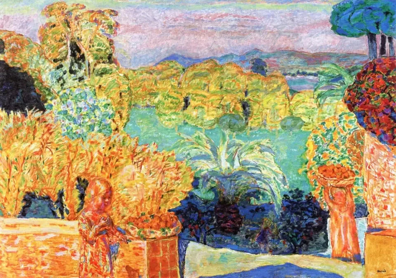 Paesaggio del Midi e due bambini - Pierre Bonnard
