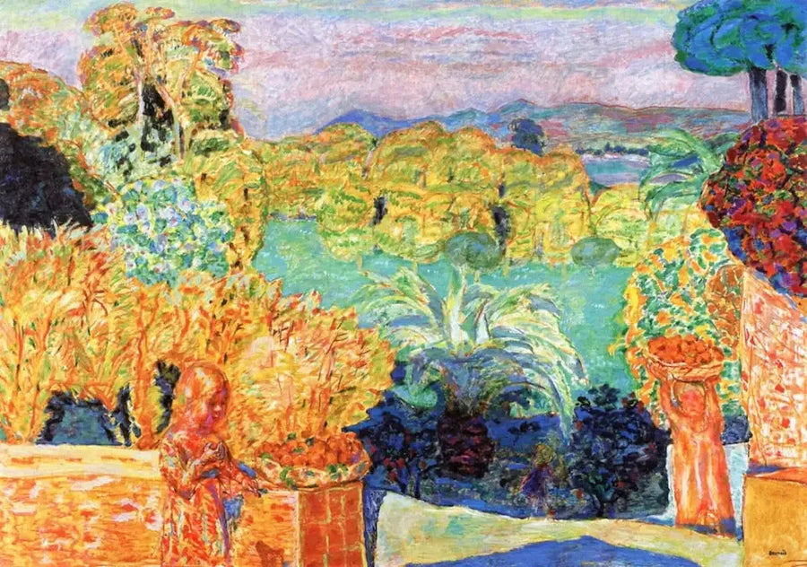 Paesaggio del Midi e due bambini - Pierre Bonnard