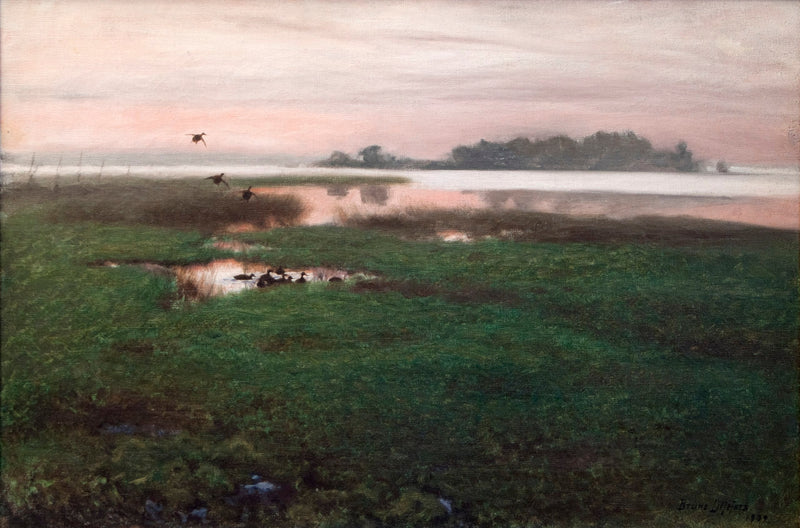 Paesaggio serale - Bruno Liljefors
