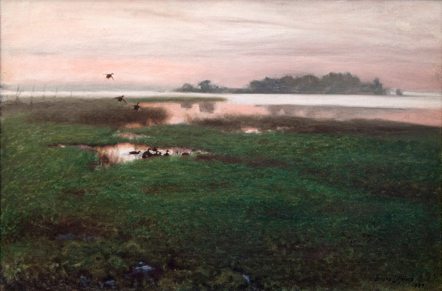 Paesaggio serale - Bruno Liljefors
