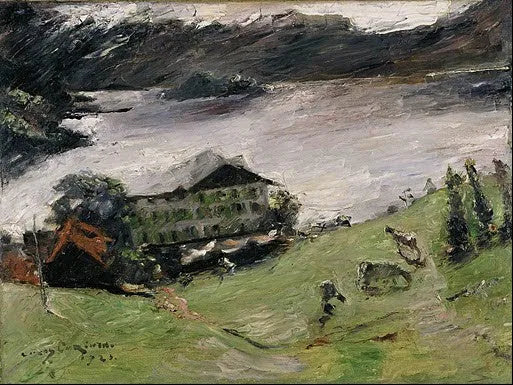 Paysage du Walchensee - Lovis Corinth image 1 copie de tableau peinte à la main