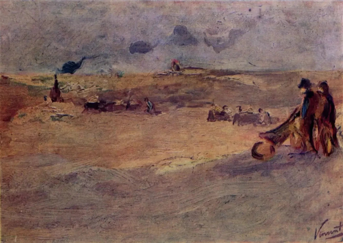 Paysage avec dunes et personnages F3 JH186 — Vincent van Gogh