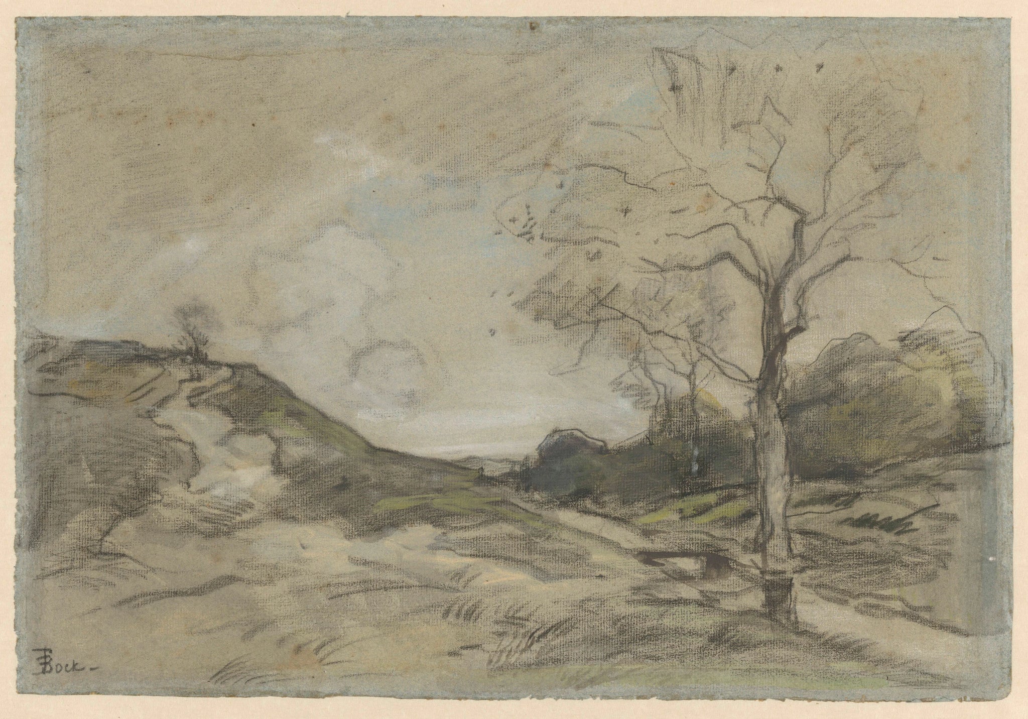Paysage de dunes - Théophile de Bock