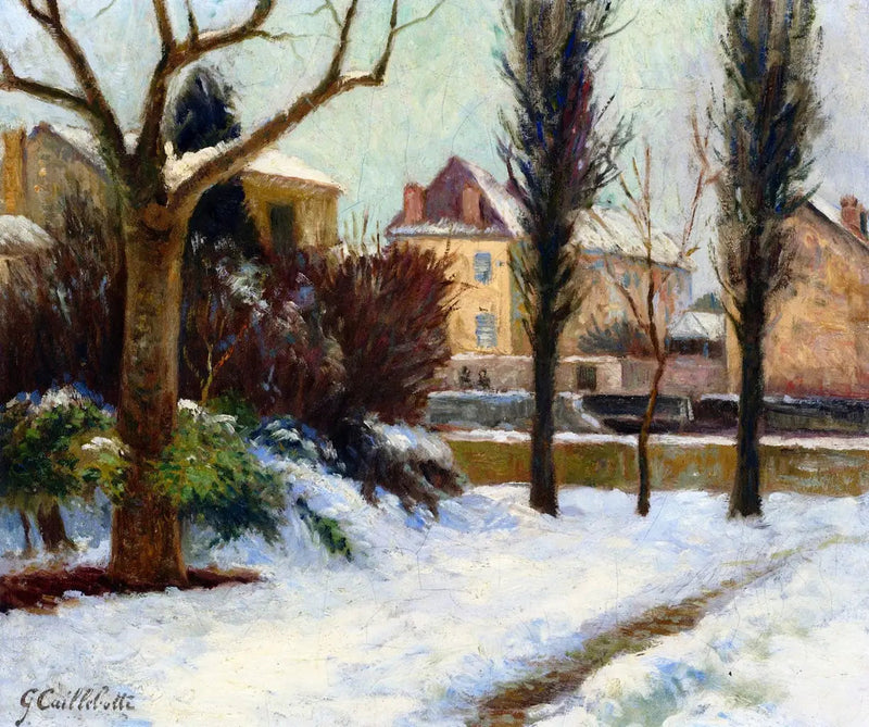 Paesaggio innevato - Gustave Caillebotte