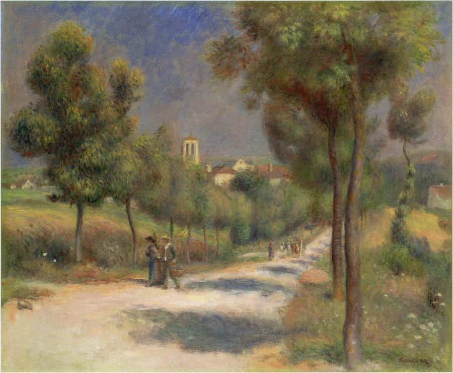 Paesaggio di Essoyes, presto al mattino - Pierre-Auguste Renoir