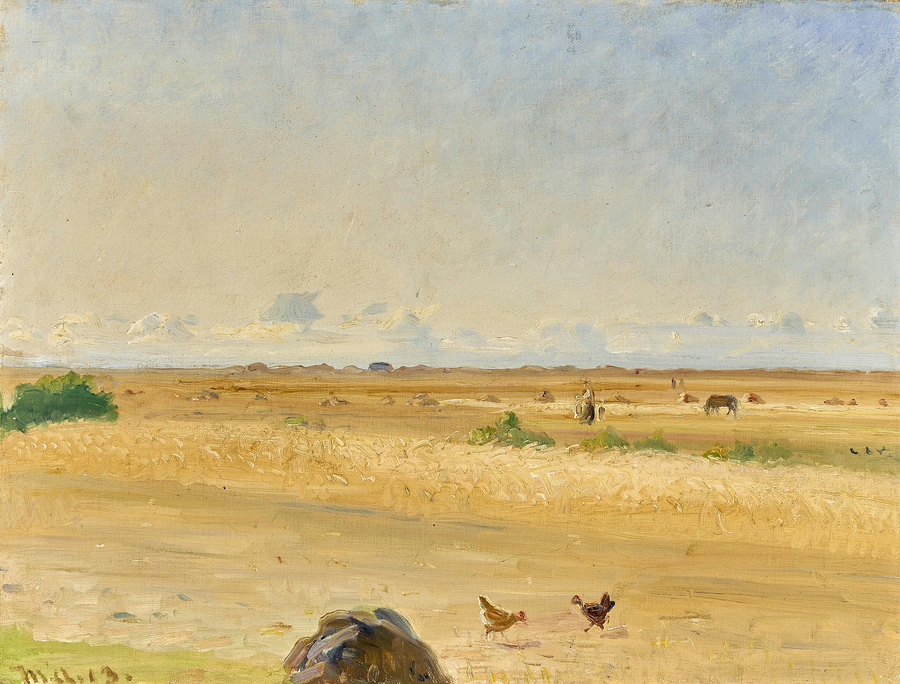 Paesaggio estivo danese a sud di Skagen. -Michael Peter Ancher