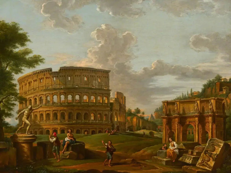 Paesaggio e rovine classiche romane - Giovanni Paolo Panini