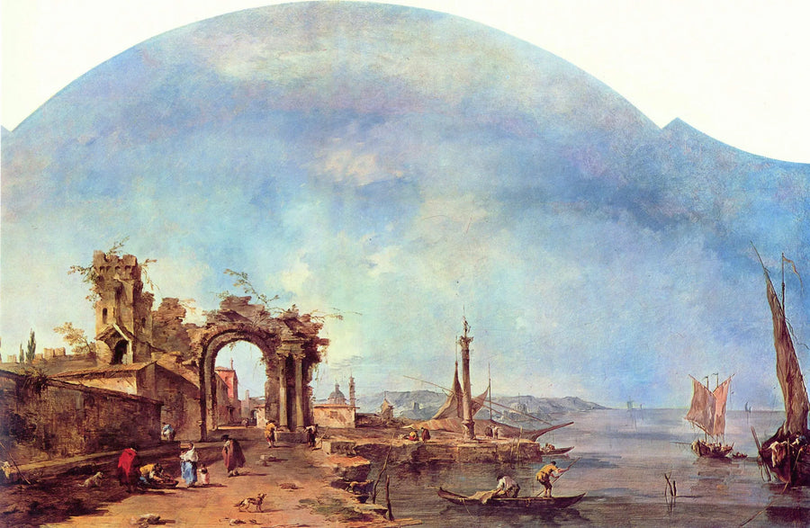 Paesaggio fantastico - Francesco Guardi