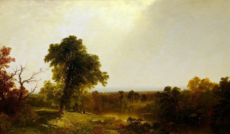 Paesaggio fluviale autunnale - John Frederick Kensett