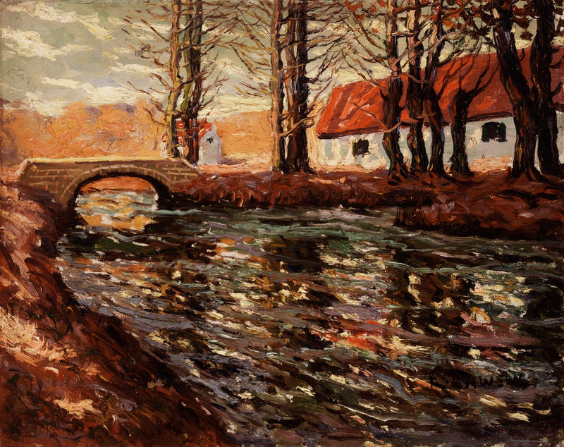 Paesaggio fluviale - Ernest Lawson