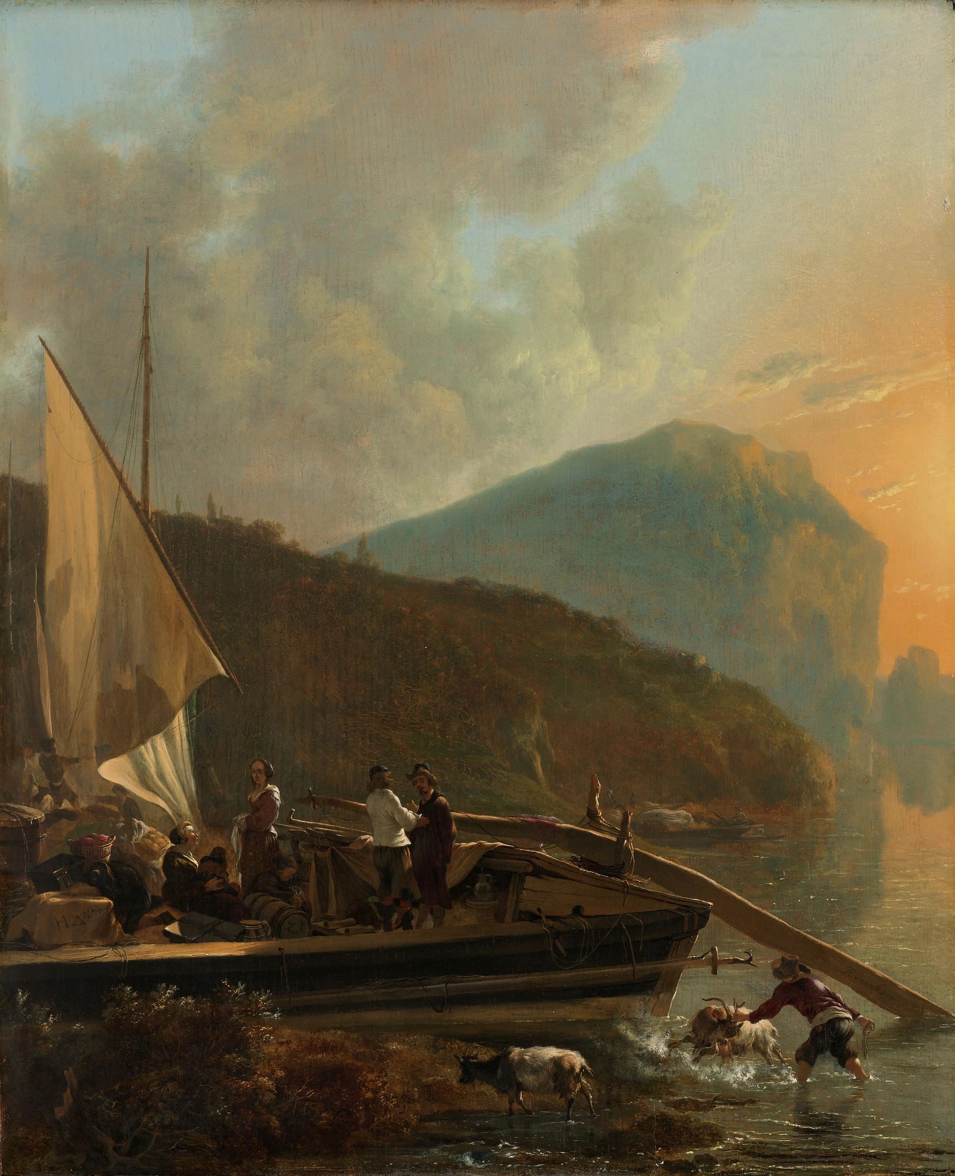 Paysage fluvial italien - Adam Pynacker