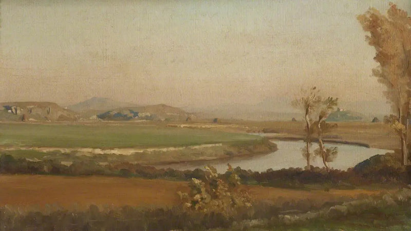 Paesaggio fluviale, probabilmente in Italia - Frederic Leighton