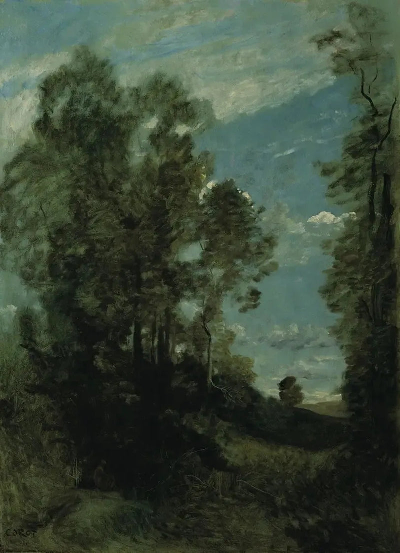 Paesaggio forestale (mattina) - Jean-Baptiste Camille Corot