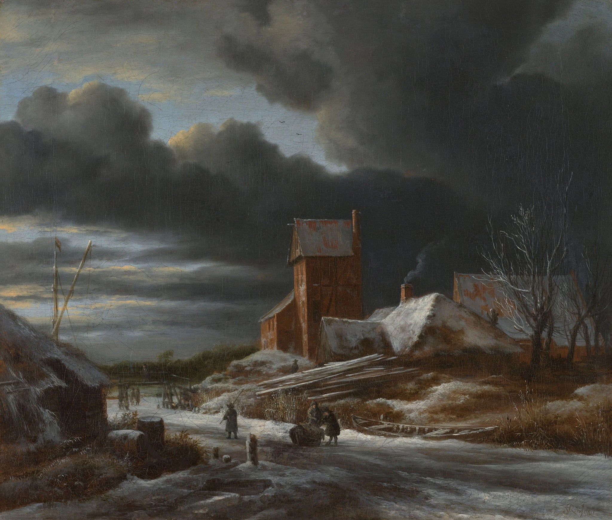 Paysage d'hiver - Jacob van Ruisdael