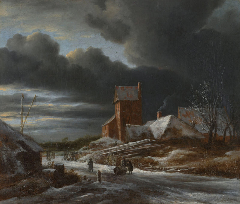 Paysage d'hiver - Jacob van Ruisdael
