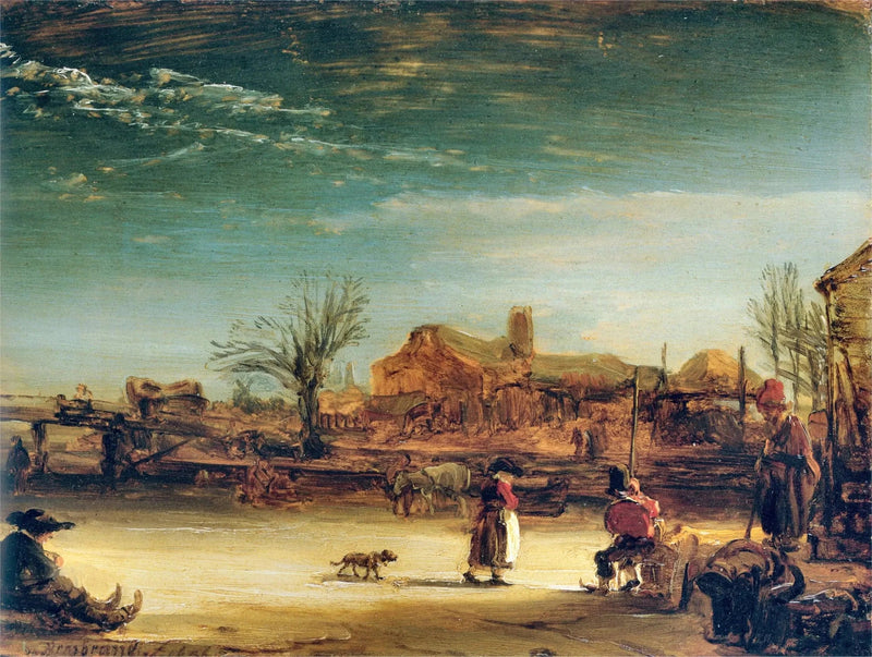 Paesaggio invernale - Rembrandt
