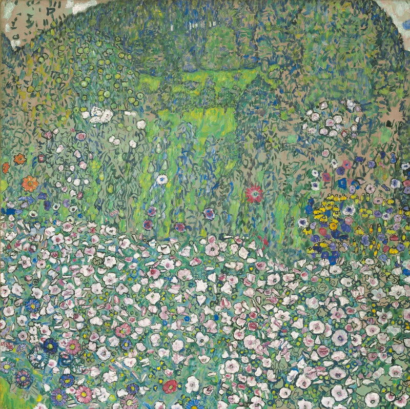 Paesaggio orticolo con una cima collinare - Gustav Klimt