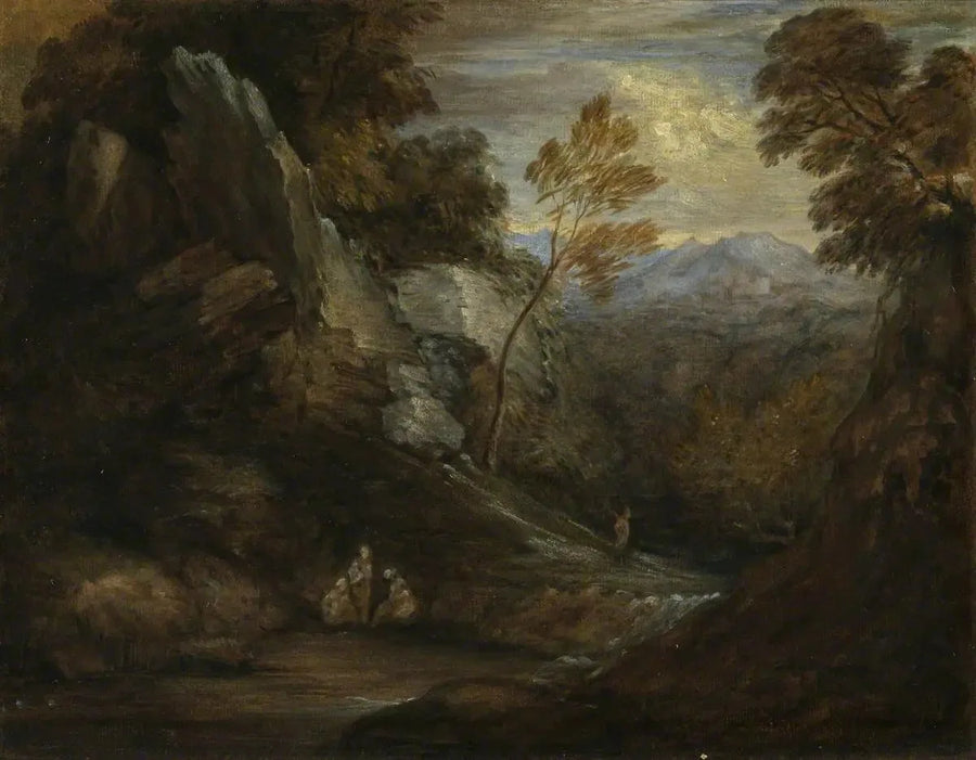 Paesaggio immaginario (rielaborato da un discepolo inglese del XIX secolo) - Thomas Gainsborough