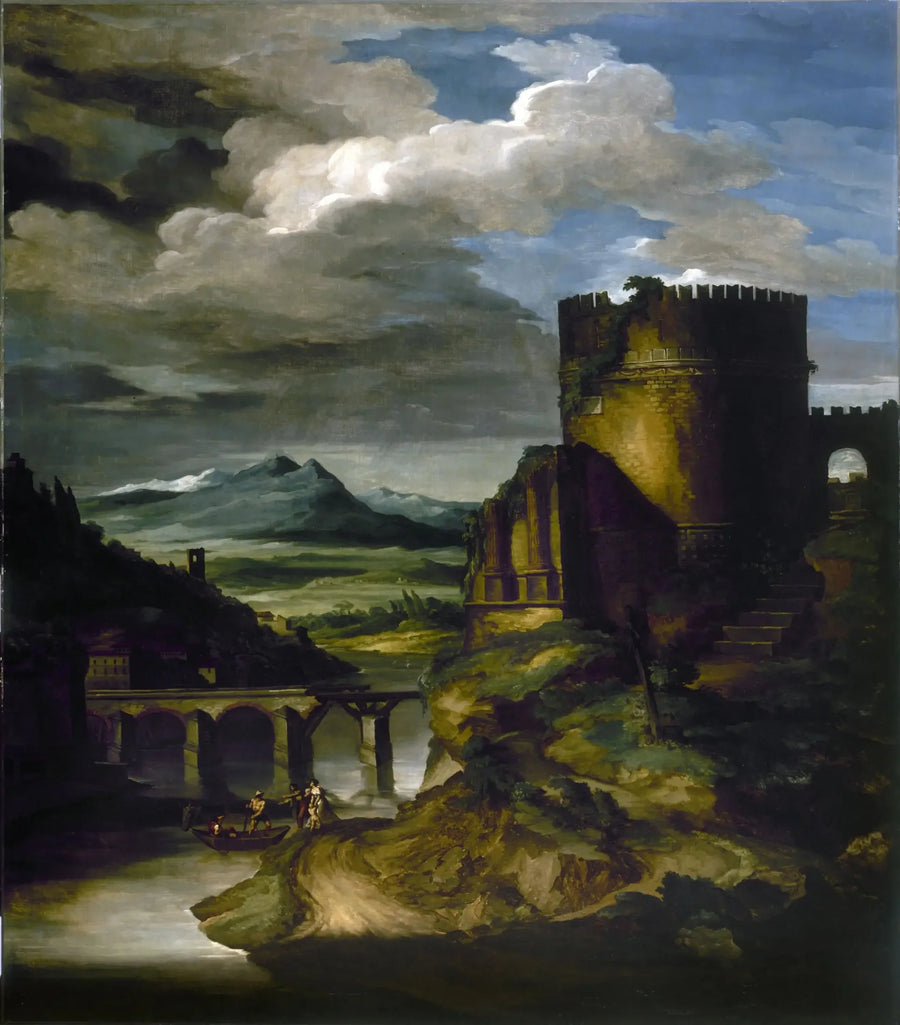 Paesaggio italiano al sepolcro - Théodore Géricault