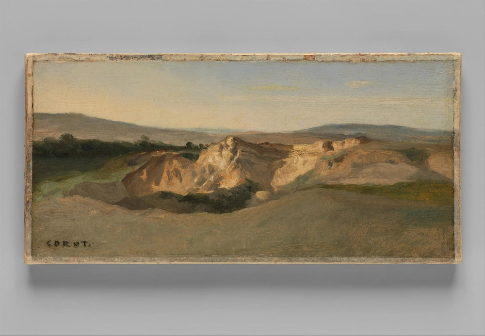 Paysage italien - Jean-Baptiste Camille Corot image 1 reproduction de peinture à l’huile