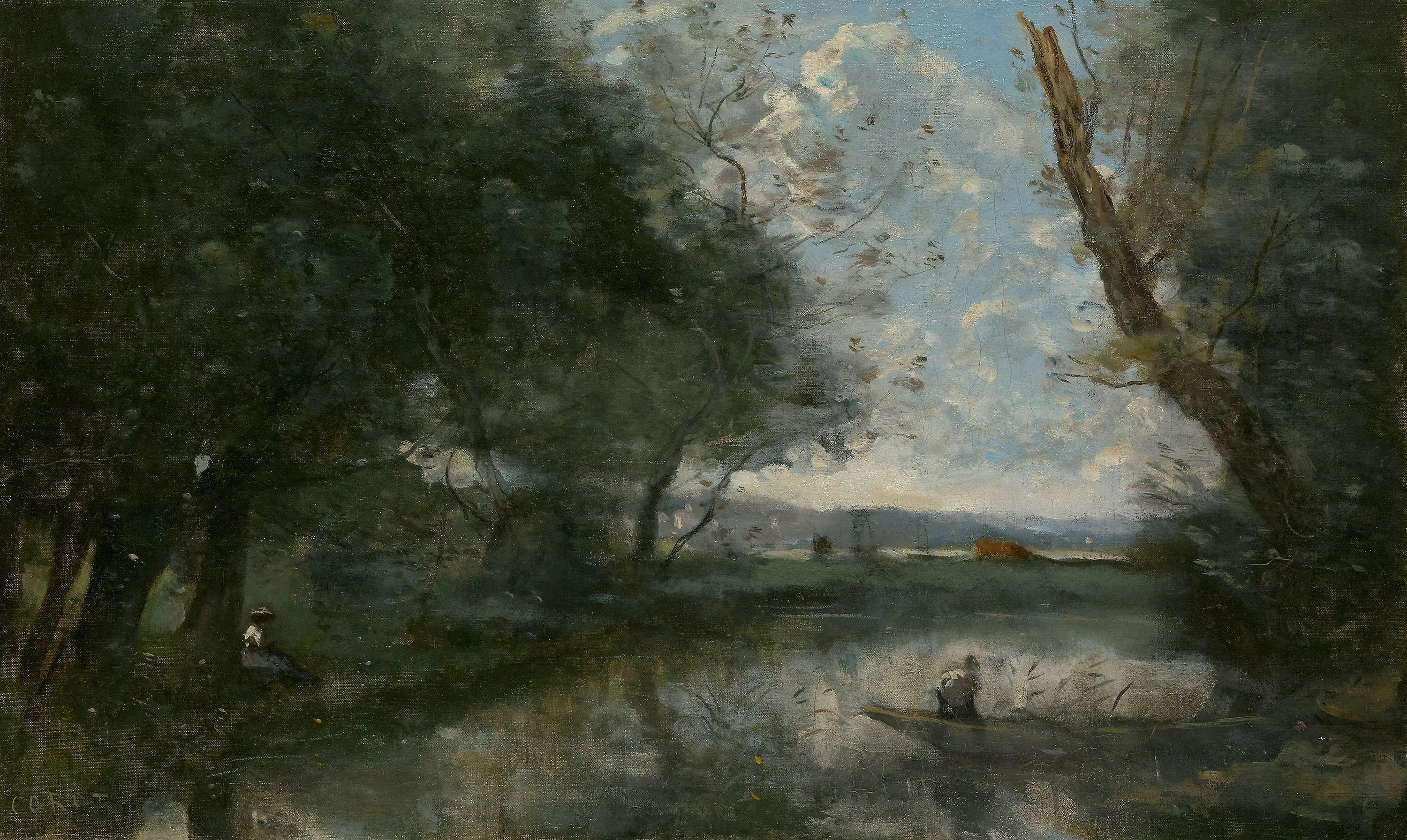 Paysage - Jean-Baptiste Camille Corot - Alpha Reproduction