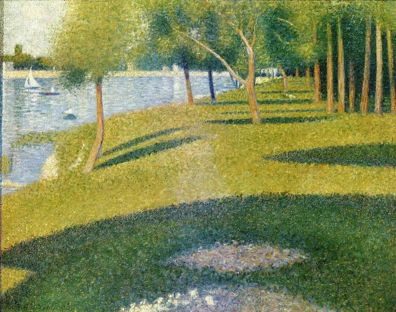 Paesaggio, l'isola della Grande-Jatte - Georges Seurat