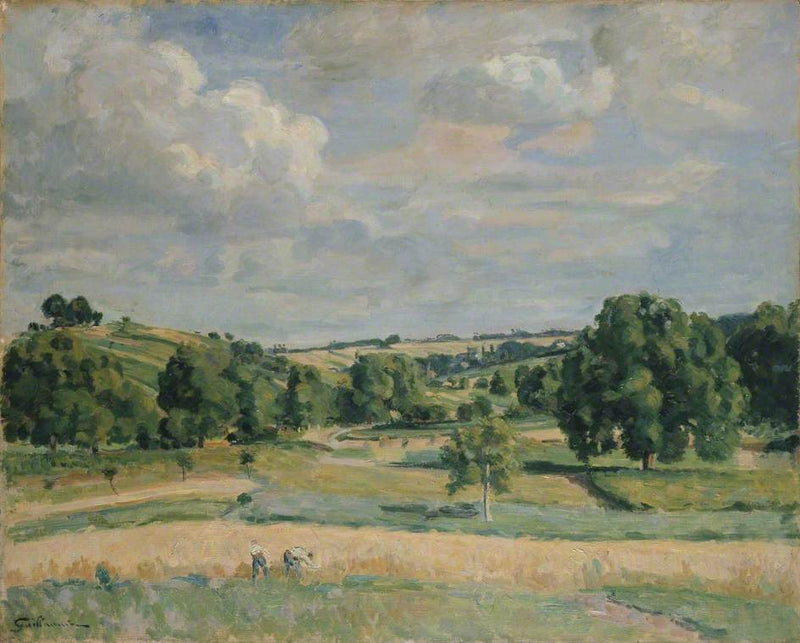 Paesaggio : La stagione delle raccolte nella valle della Somme - Armand Guillaumin