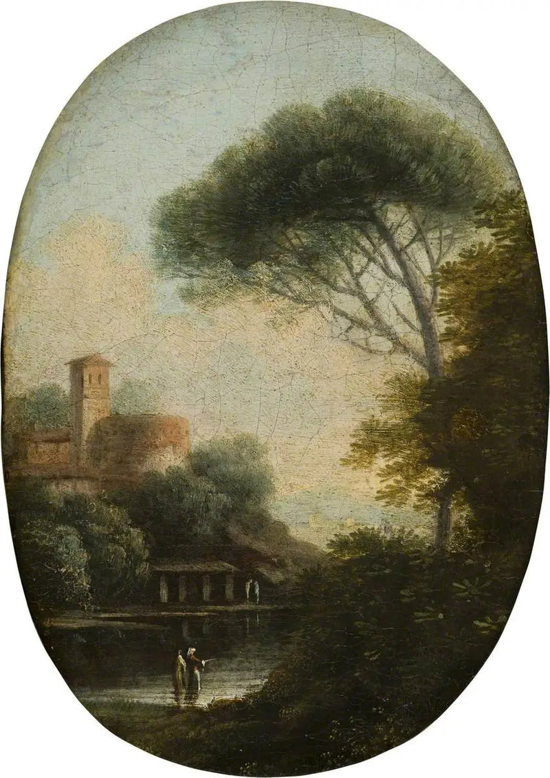Paesaggio lacustre boscoso - Claude Lorrain