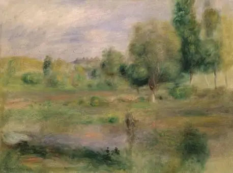 Paesaggio, il lago - Pierre-Auguste Renoir