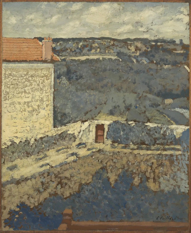 Paesaggio - Casa a sinistra - Édouard Vuillard