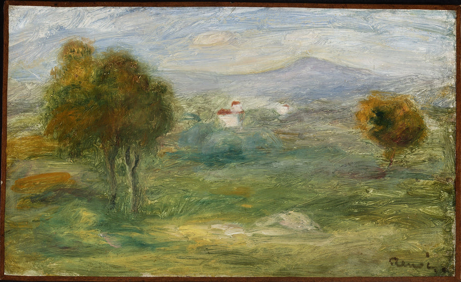Paesaggio con case a Cagnes-sur-Mer - Pierre-Auguste Renoir