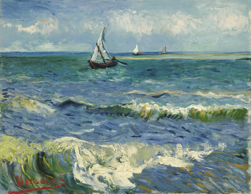 Paesaggio marino vicino alle Saintes-Maries-de-la-Mer - Vincent van Gogh