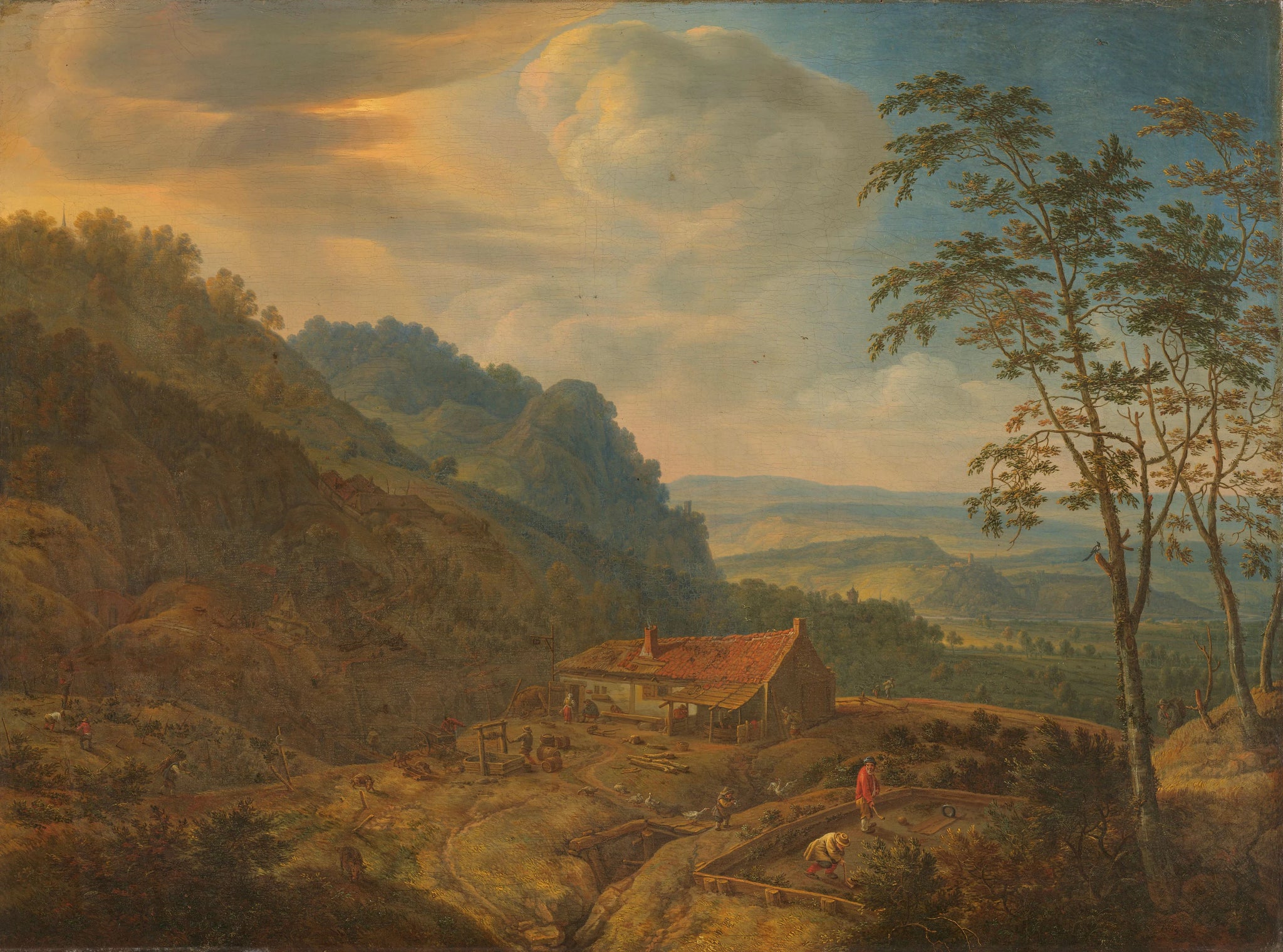 Paysage de montagne avec ferme - Herman Saftleven II