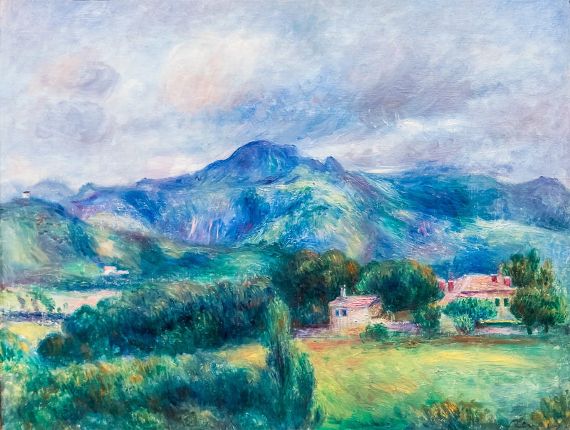 Paesaggio con montagna - Pierre-Auguste Renoir
