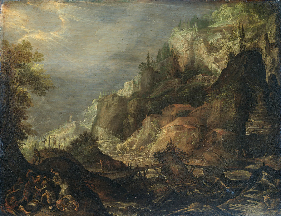 Paysage montagneux - Frederik van Valckenborch