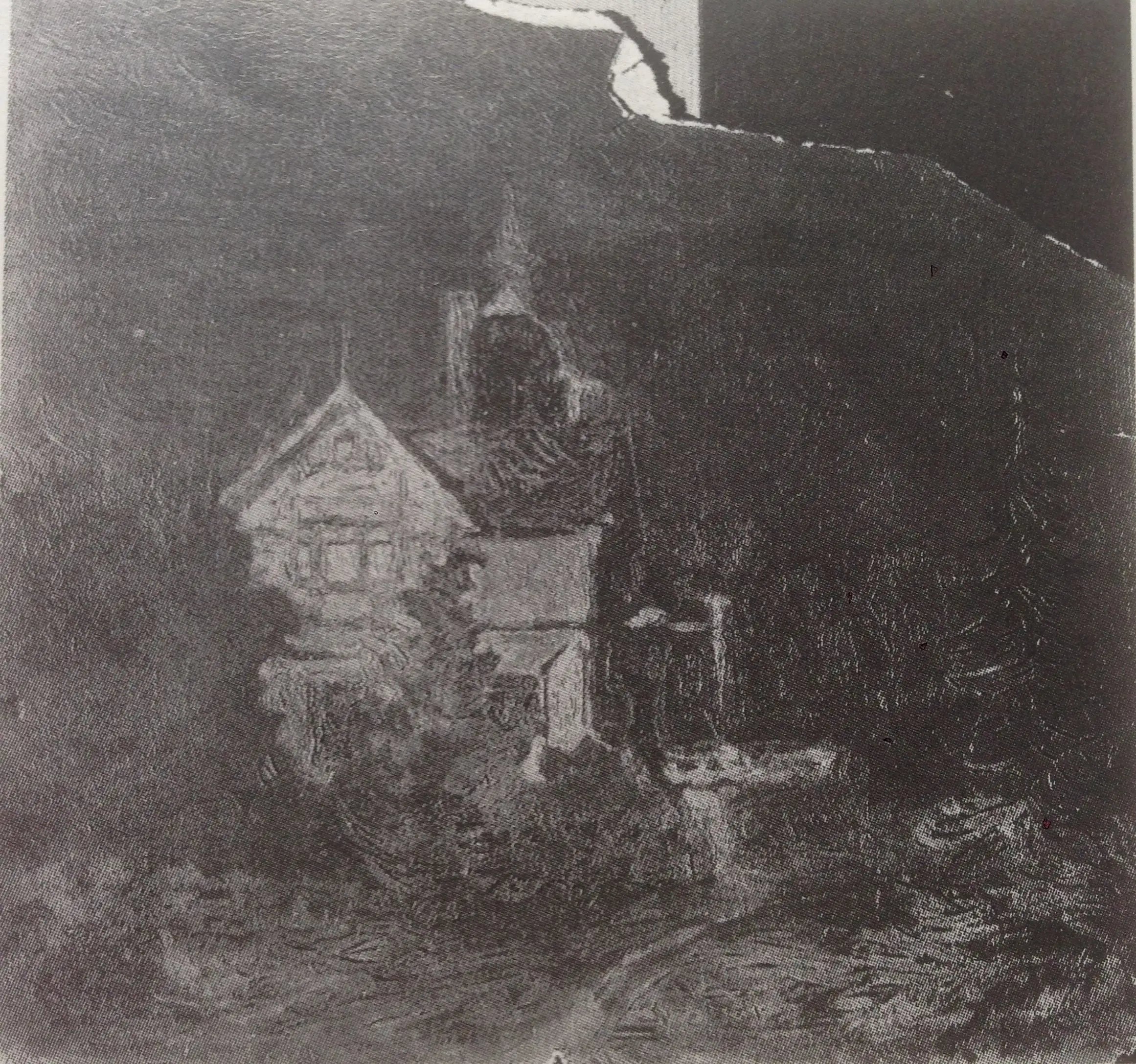 Paysage nocturne - Kazimir Malevich - Alpha Reproduction