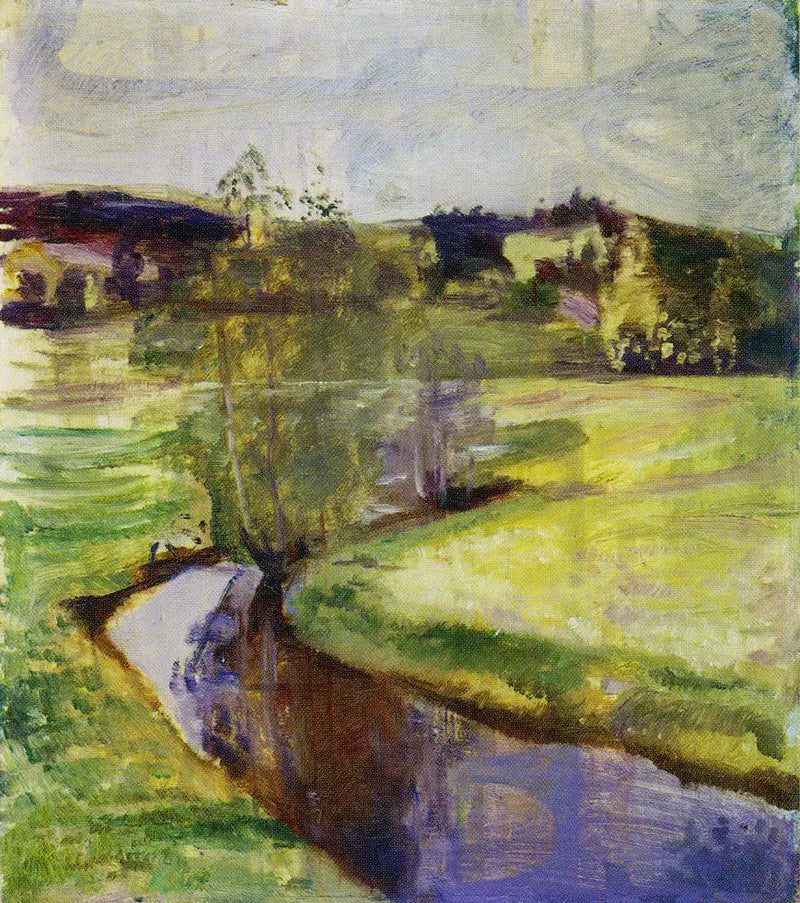 Paesaggio norvegese di primavera - Edvard Munch