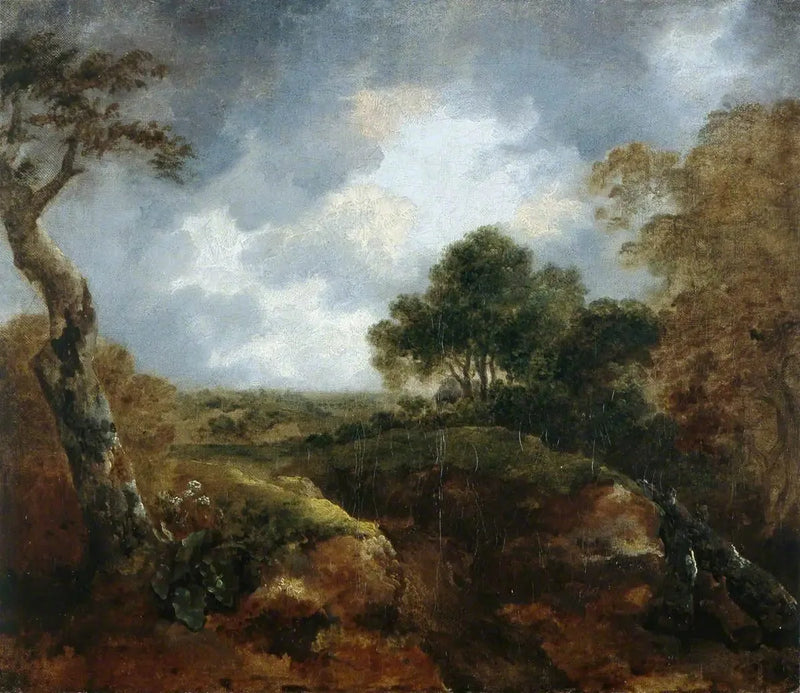 Paesaggio aperto all'orizzonte di un bosco - Thomas Gainsborough