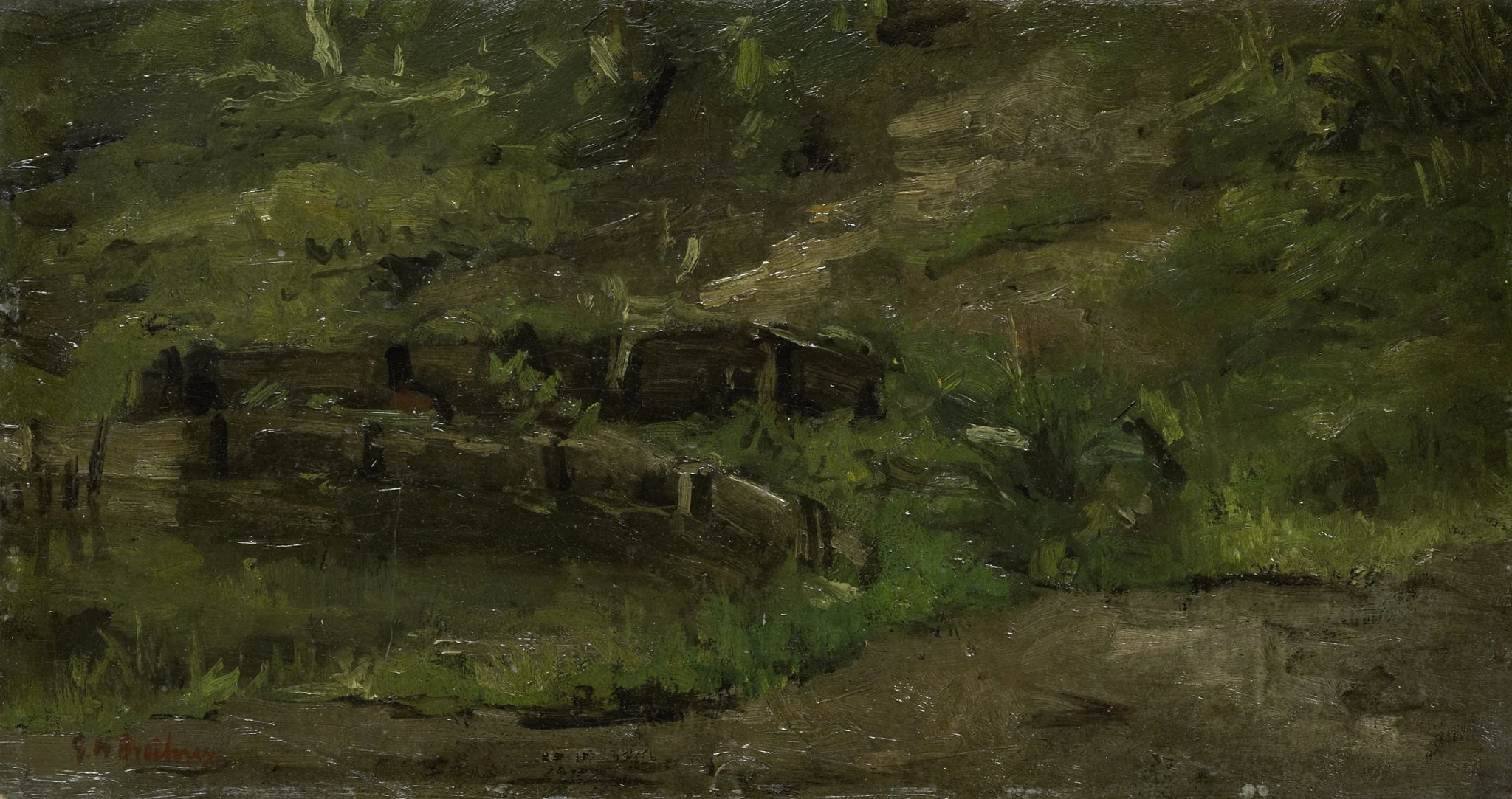 Paysage de prairie - George Hendrik Breitner