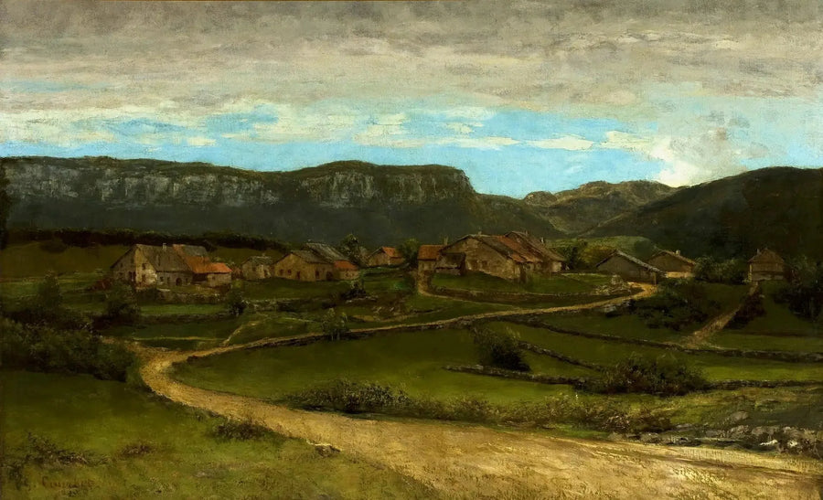 Paesaggio vicino a Ornans. - Gustave Courbet