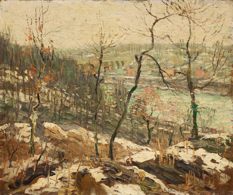 Paesaggio vicino al fiume Harlem - Ernest Lawson