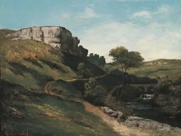 Paesaggio vicino a Maisières - Gustave Courbet