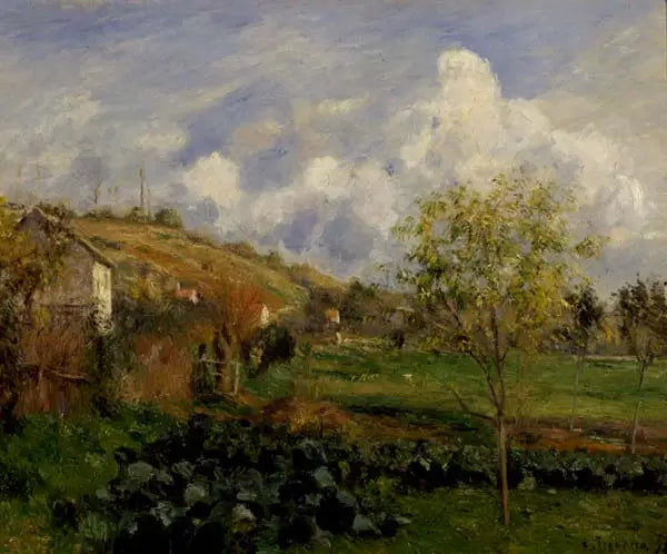 Paesaggio vicino a Pontoise - Camille Pissarro