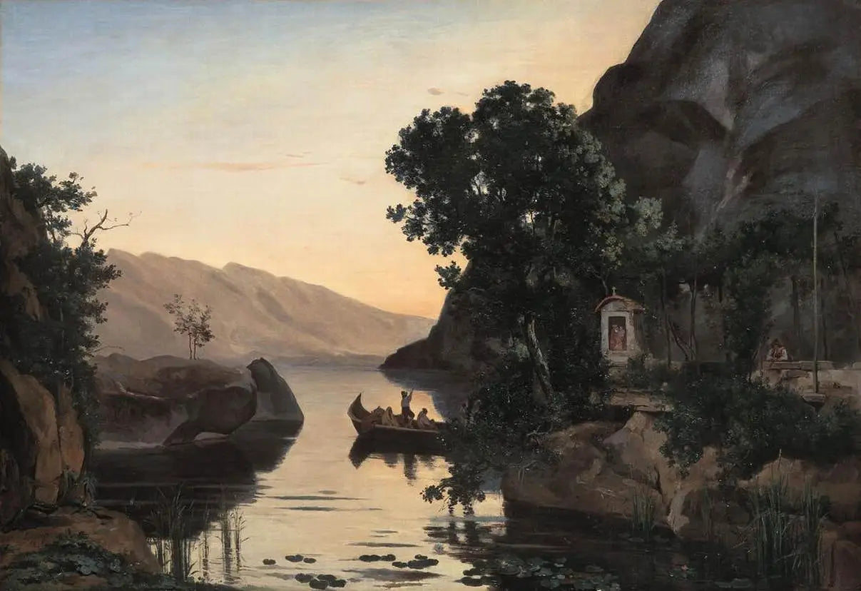 Paysage près de Riva sur le Lac de Garde - Jean-Baptiste Camille Corot - Alpha Reproduction
