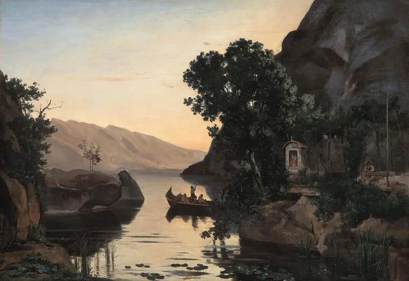 Paesaggio vicino a Riva sul Lago di Garda - Jean-Baptiste Camille Corot