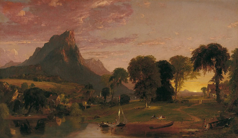 Paesaggio vicino a Sherburne, contea di Chenango, New York - Jasper Francis Cropsey