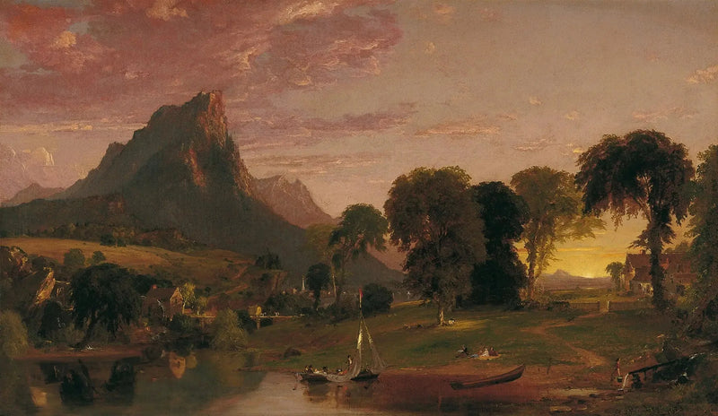 Paesaggio vicino a Sherburne, contea di Chenango, New York - Jasper Francis Cropsey