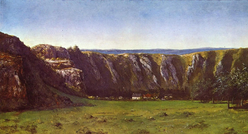 Paesaggio roccioso nei dintorni di Flagey - Gustave Courbet
