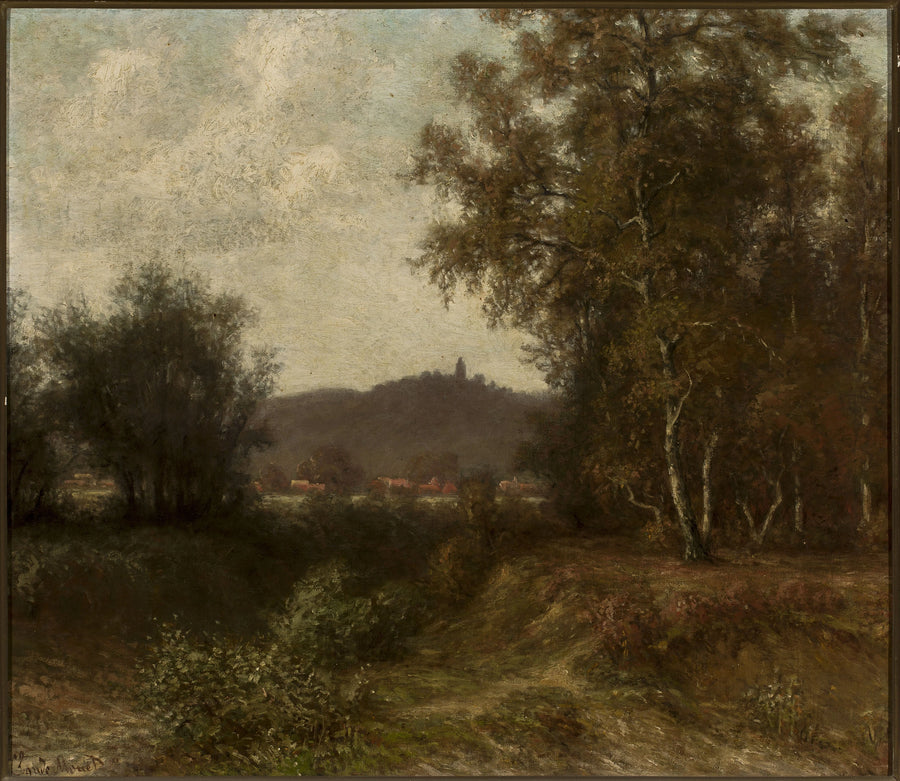 Paesaggio rurale con alberi, dopo Claude Monet - 1882