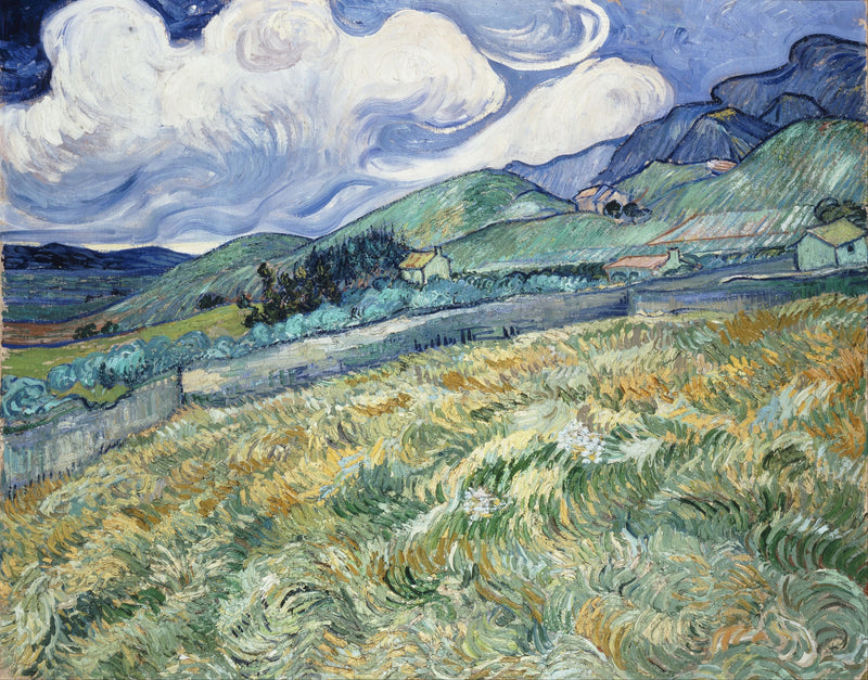 Paesaggio montano dietro l'ospedale Saint-Paul - Vincent van Gogh